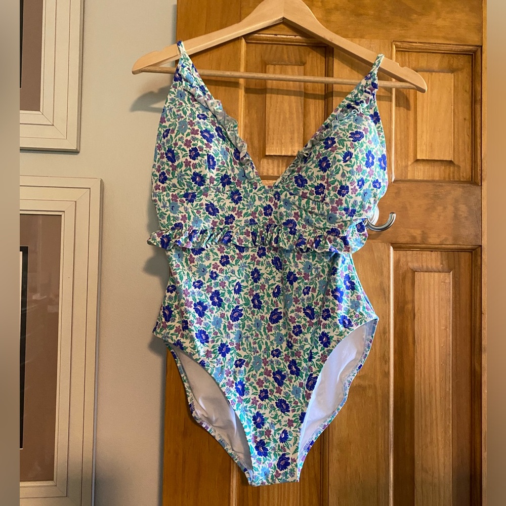 J. Crew one piece swim suit.